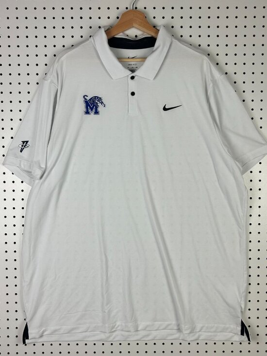 Nike Other - Nike 1 Cent Memphis Tigers Basketball Polo XXL White PE Rare Penny Hardaway